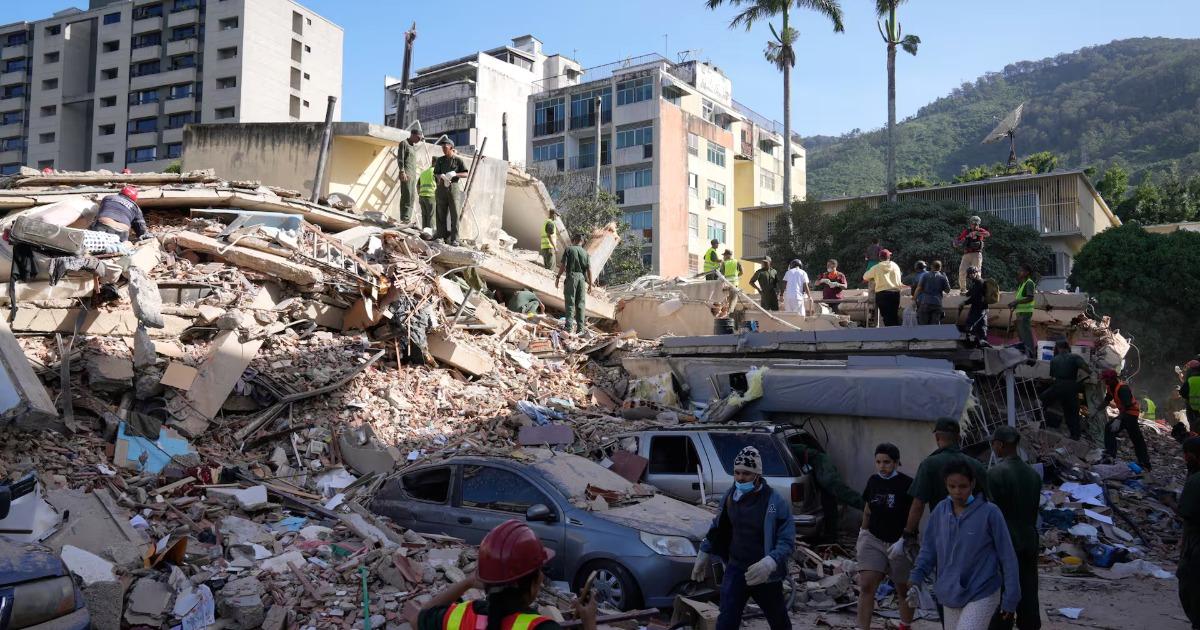 Terremoto en Venezuela deja más de cien muertos y casi mil heridos