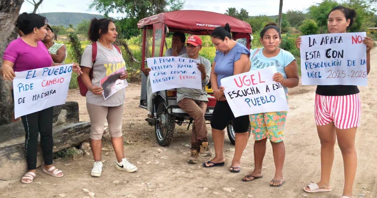 Comunidad de Morropón denuncia a docente por presuntos maltratos y pide intervención de la UGEL